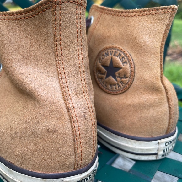 Converse Chuck Taylor All Star 'Auburn' Leather High Top Sneakers - Men's 9 - Picture 10 of 15